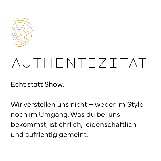 Wert: Authentizität