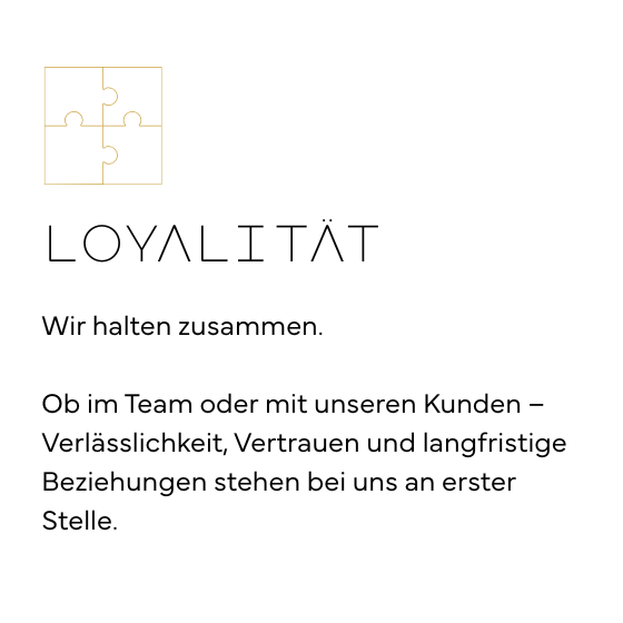 Wert: Loyalität